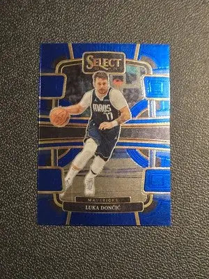 2023-24 Panini Select #51 Luka Doncic Blue Prizms - Basketball Card Single