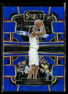 2023-24 Panini Select #67 Emoni Bates Blue Prizm RC Cleveland Cavaliers - Basketball Card Single