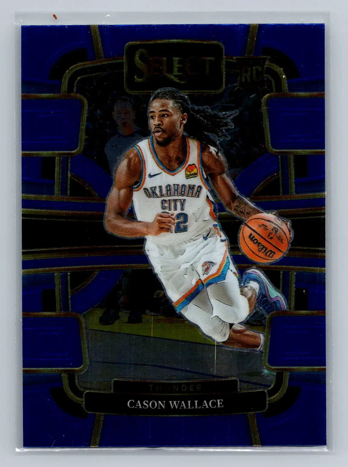2023-24 Panini Select #88 Cason Wallace Blue (Retail Base) Thunder Rookie - Basketball Card Single