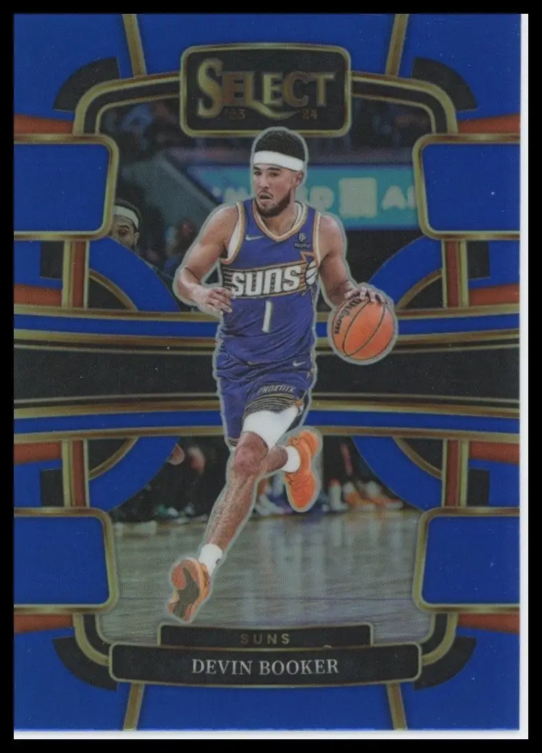 2023-24 Panini Select Blue Concourse Devin Booker #58 Phoenix Suns Basketball - Basketball Card Single