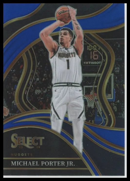 2023-24 Panini Select Blue Courtside Michael Porter Jr #223 Denver Nuggets Card - Basketball Card Single