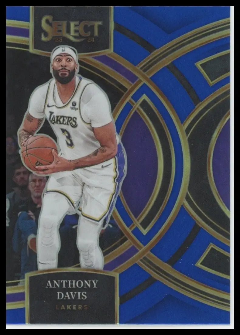 2023-24 Panini Select Blue Premier Level Anthony Davis #181 Los Angeles Lakers - Basketball Card Single