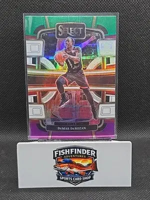 2023-24 Panini Select - Concourse DeMar DeRozan #10 Green White Purple Prizm - Basketball Card Single