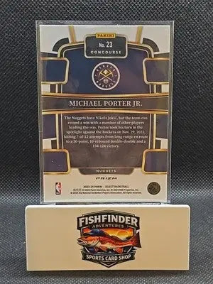 2023-24 Panini Select - Concourse Michael Porter Jr. #23 Red Cracked Ice Prizm - Basketball Card Single