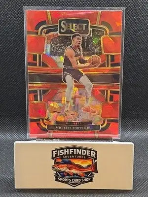 2023-24 Panini Select - Concourse Michael Porter Jr. #23 Red Cracked Ice Prizm - Basketball Card Single