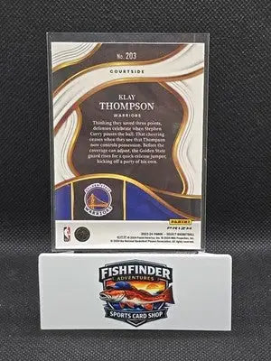 2023-24 Panini Select - Courtside Klay Thompson #203 Red Cracked Ice Prizm - Basketball Card Single