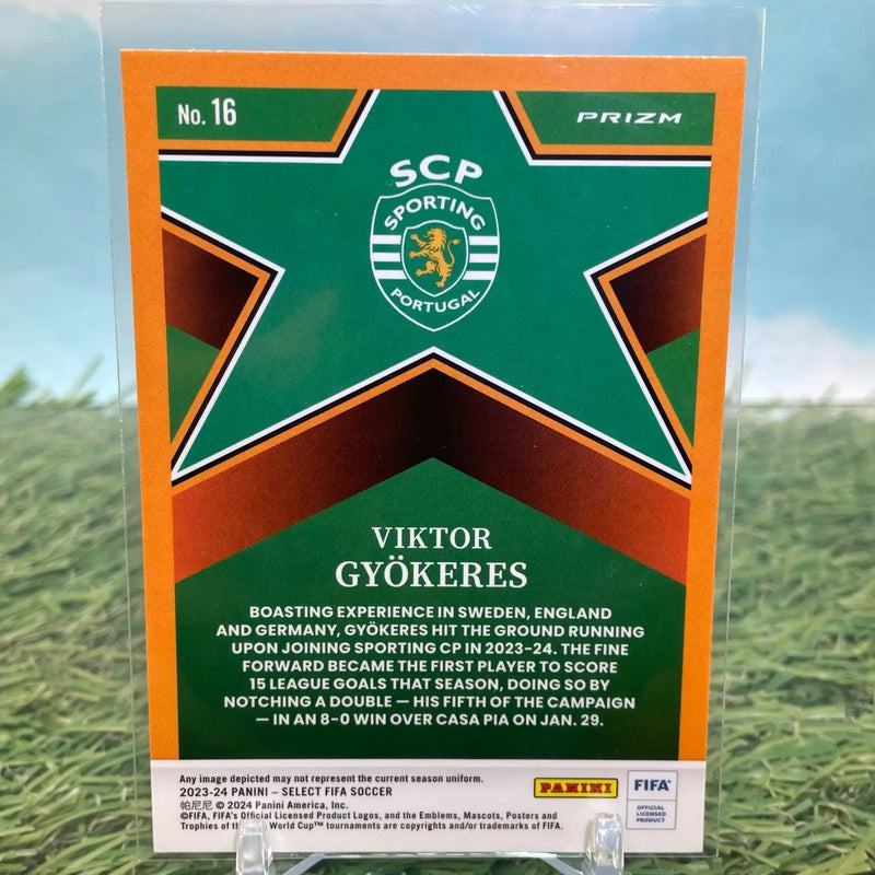 2023-24 Panini Select FIFA Viktor Gyokeres RC Stars Silver Prizm #16 - Soccer Card Single