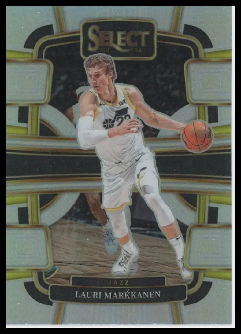 2023-24 Panini Select Silver Concourse Lauri Markkanen #19 Utah Jazz Basketball - Basketball Card Single