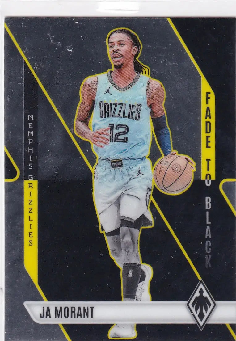2023-24 PHOENIX #15 JA MORANT FADED BLACK- MEMPHIS GRIZZLIES - Apparel