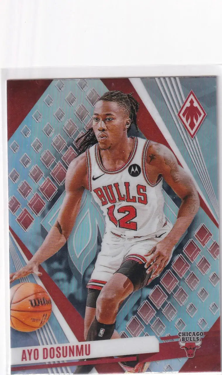 2023-24 PHOENIX #162 AYO DOSUNMU REFRACTOR- CHICAGO BULLS - Basketball Card Single