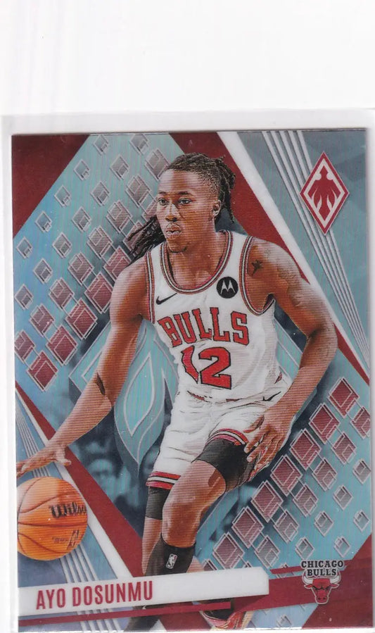 2023-24 PHOENIX #162 AYO DOSUNMU REFRACTOR- CHICAGO BULLS - Basketball Card Single