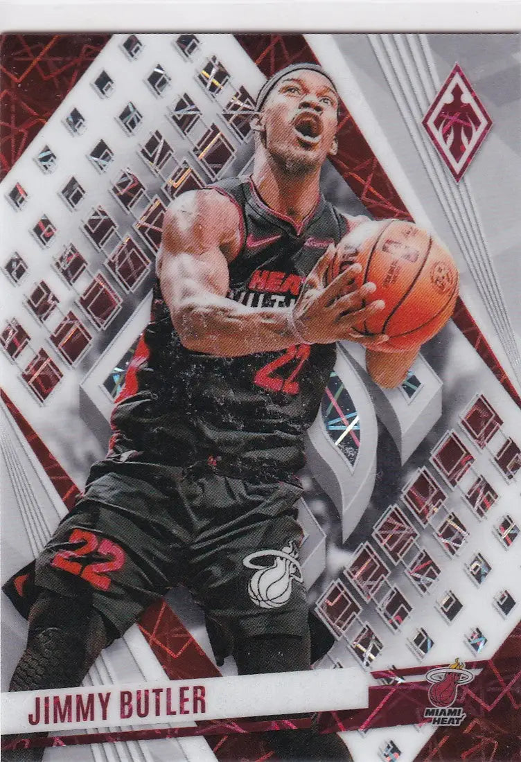 2023-24 PHOENIX #186 JIMMY BUTLER WHITE VELOCITY 31/150- MIAMI HEAT - Basketball Card Single