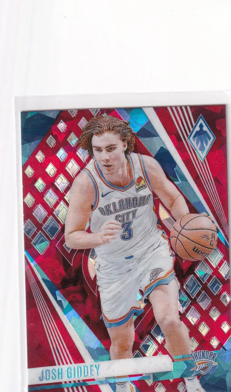 2023-24 PHOENIX #20 JOSH GIDDEY RED CRACKED ICE- OKLAHOMA CITY THUNDER