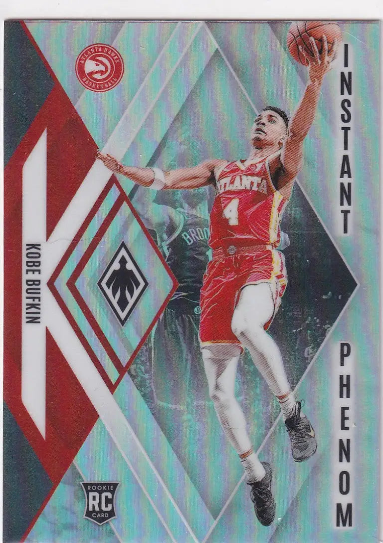 2023-24 PHOENIX #25 KOBE BUFKIN INSTANT PHENOM REFRACTOR- ATLANTA HAWKS - Basketball Card Single
