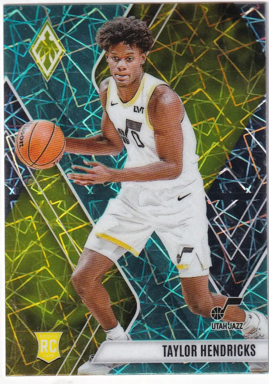 2023-24 PHOENIX #264 TAYLOR HENDRICKS TEAL VELOCITY- UTAH JAZZ - Basketball Card Single