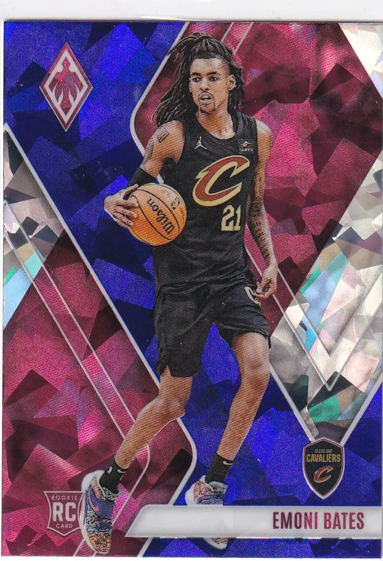 2023-24 PHOENIX #287 EMONI BATES CRACKED ICE- CLEVELAND CAVALIERS - Basketball Card Single