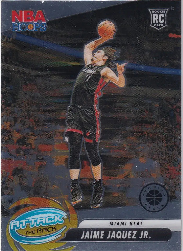 2023-24 PREMIUM STOCK #1 JAMIE JAQUEZ JR ATTACK THE RACK- MIAMI HEAT - Basketball Card Single