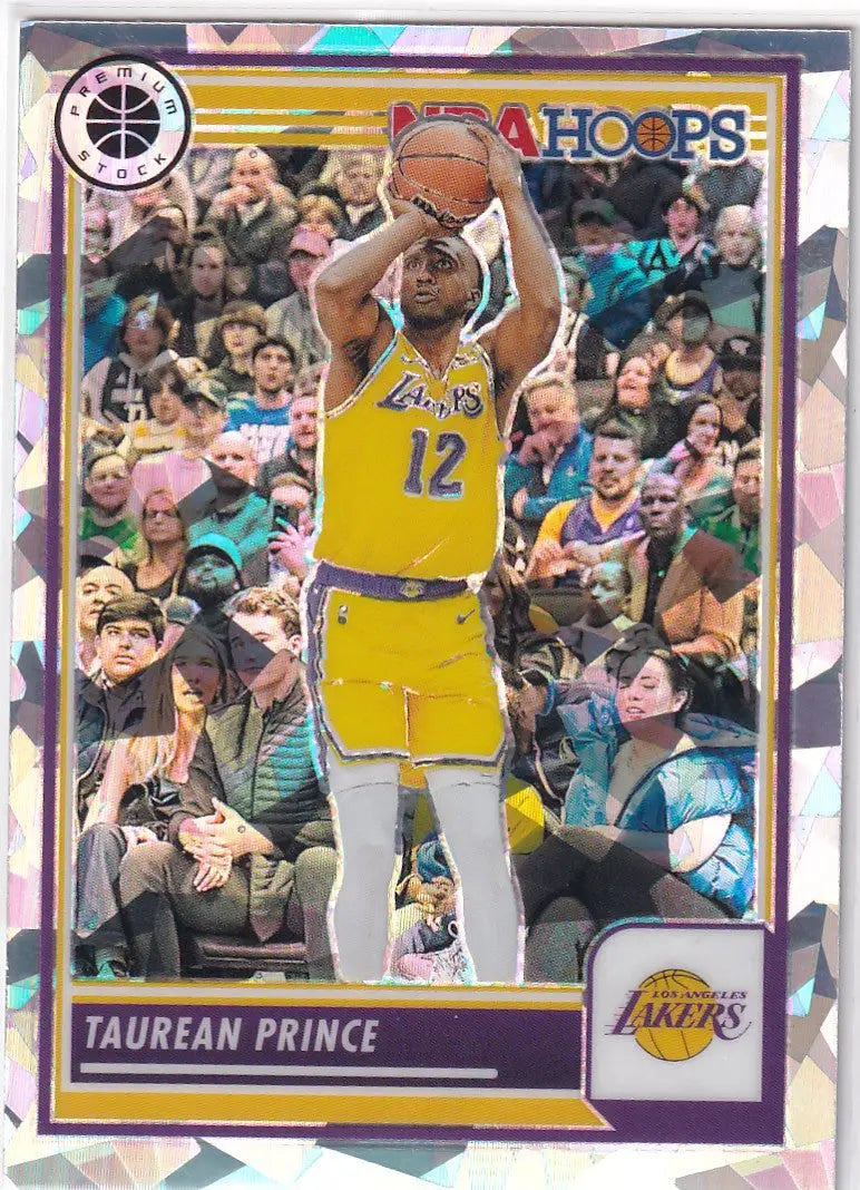 2023-24 PREMIUM STOCK #101 TAREAN PRINCE CRACKED ICE- LOS ANGELES LAKERS