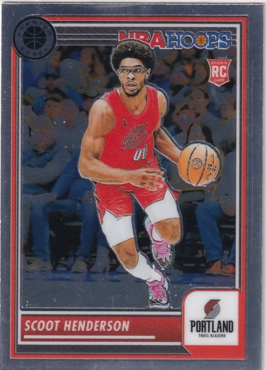 2023-24 PREMIUM STOCK #137 SCOOT HENDERSON- PORTLAND TRAIL BLAZZERS - Basketball Card Single