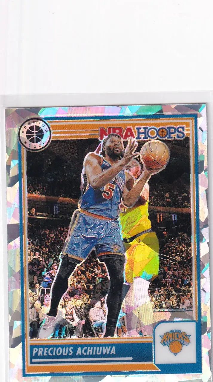 2023-24 PREMIUM STOCK #176 PRECOIUS ACHIUWA CRACKED ICE- NEW YORK KNICKS