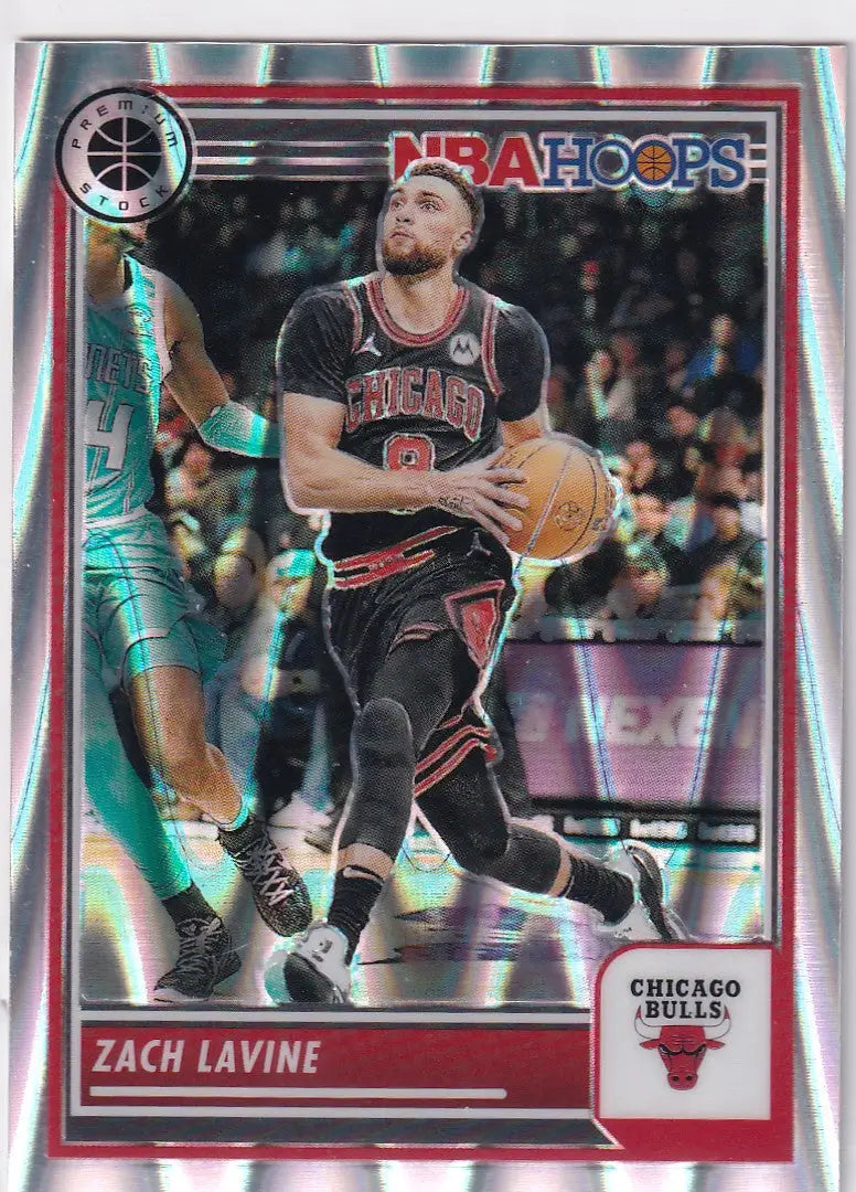 2023-24 PREMIUM STOCK #195 ZACH LAVINE RAY WAVE- CHICAGO BULLS - Basketball Card Single
