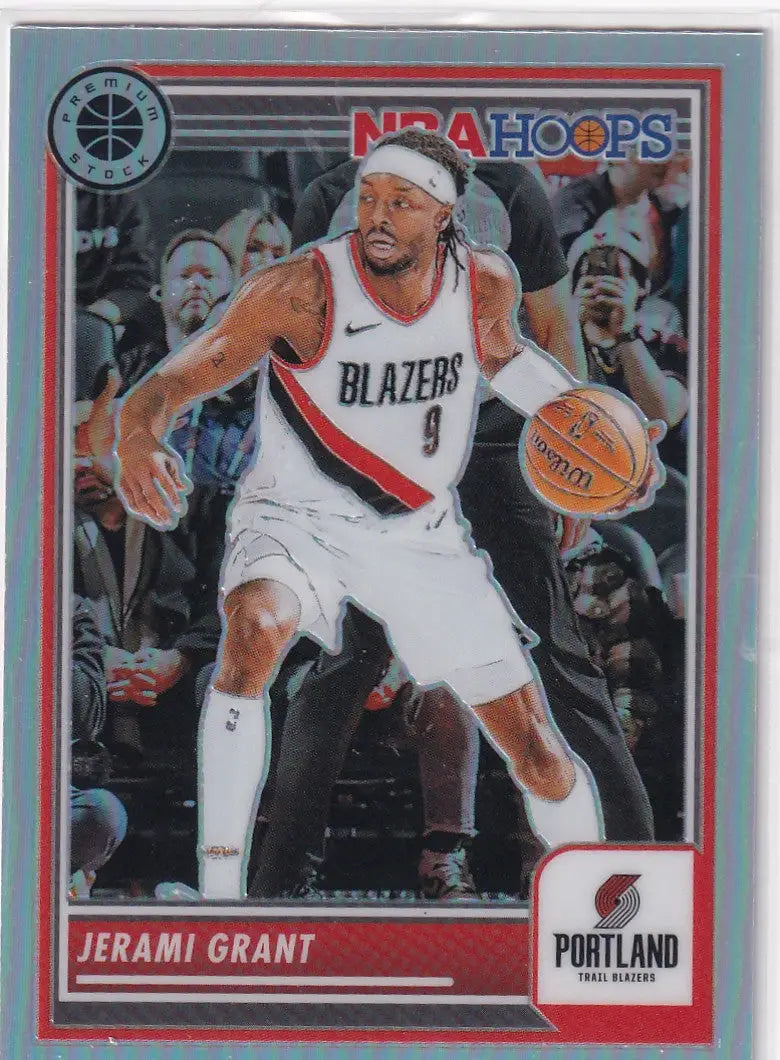 2023-24 PREMIUM STOCK #22 JERAMI GRANT REFRACTOR- PORTLAND TRAIL BLAZZERS - Basketball Card Single