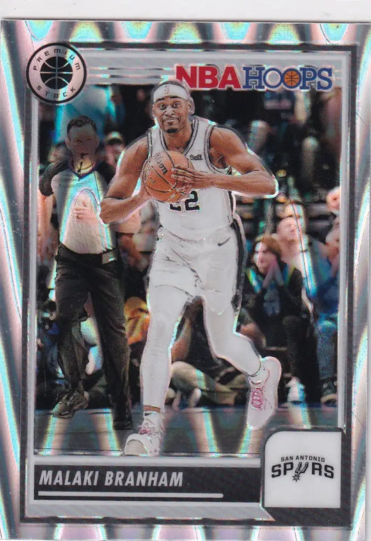 2023-24 PREMIUM STOCK #235 MALAKI BRANHAM SIESMIC- SAN ANTONIO SPURS - Basketball Card Single