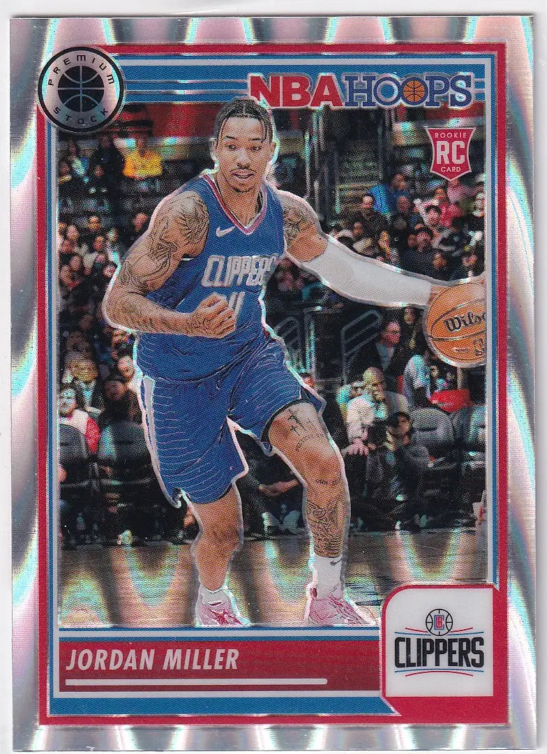 2023-24 PREMIUM STOCK #237 JORDAN MILLER RAY WAVE- LOS ANGELES CLIPPERS - Basketball Card Single