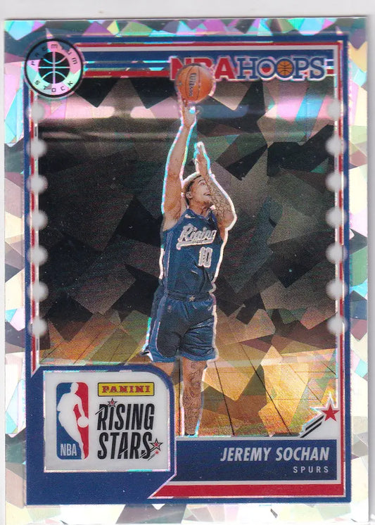 2023-24 PREMIUM STOCK #296 JEREMY SOCHAN CRACKED ICE- SAN ANTONIO SPURS - Basketball Card Single