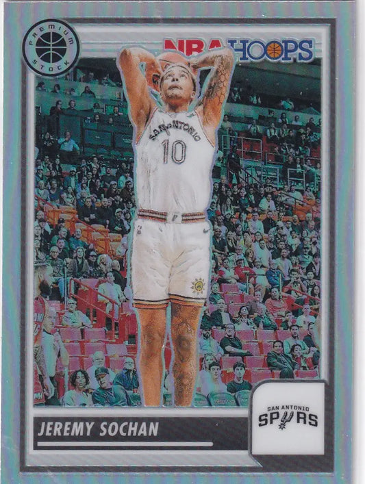 2023-24 PREMIUM STOCK #34 JEREMY SOCHAN REFRACTOR- SAN ANTONIO SPURSQ - Basketball Card Single