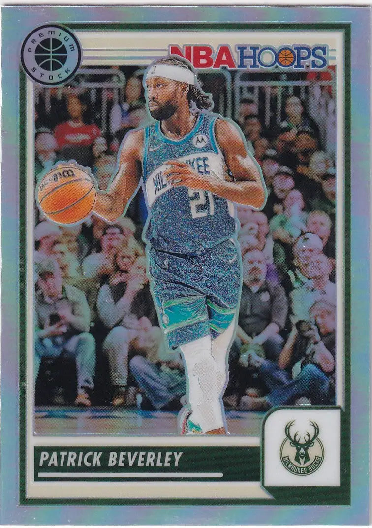 2023-24 PREMIUM STOCK #6 PATRICK BEVERLEY REFRACTOR- MILWAUKEE BUCKS - Basketball Card Single