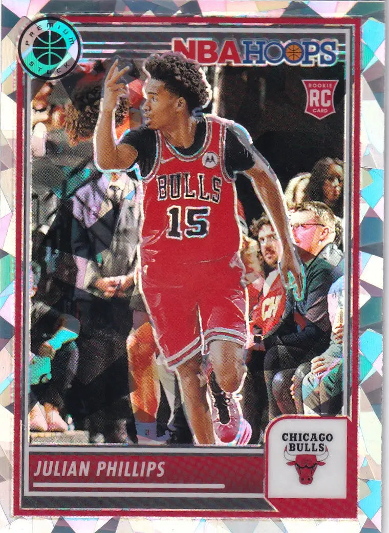 2023-24 PREMIUM STOCK #61 JULIAN PHILLIPS CRACKED ICE- CHICAGO BULLS - Basketball Card Single