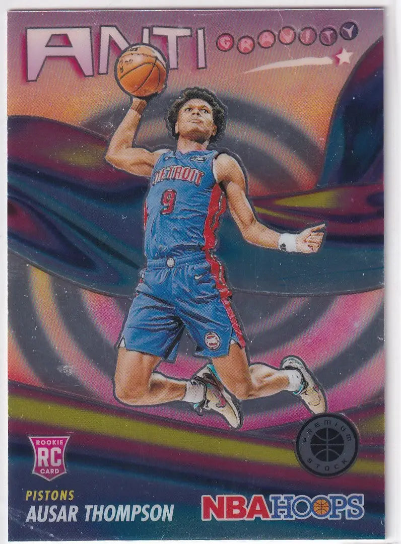 2023-24 PREMIUM STOCK #8 AUSAR THOMPSON ANTI GRAVITY- DETROIT PISTONS - Basketball Card Single