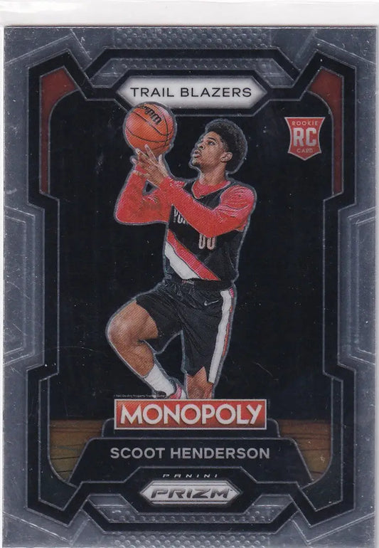 2023-24 PRIZM #75 SCOOT HENDERSON MONOPOLY- PORTLAND TRAIL BLAZZERS - Basketball Card Single
