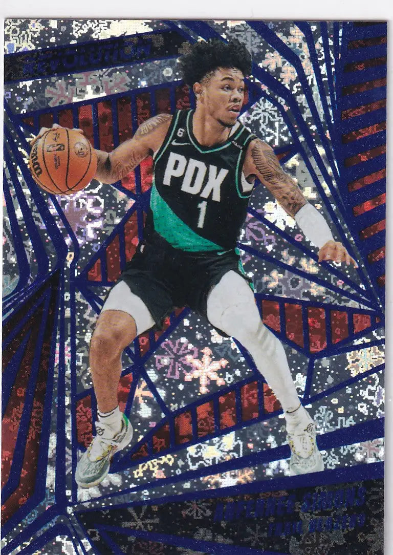 2023-24 REVOLUTION #71 ANFERNEE SIMONS WINTER- PORTLAND TRAIL BLAZZERS - Basketball Card Single