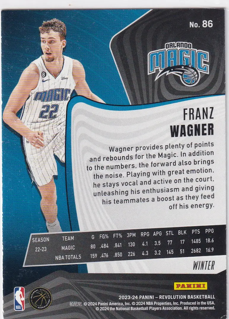 2023-24 REVOLUTION #86 FRANZ WAGNER WINTER- ORLANDO MAGIC