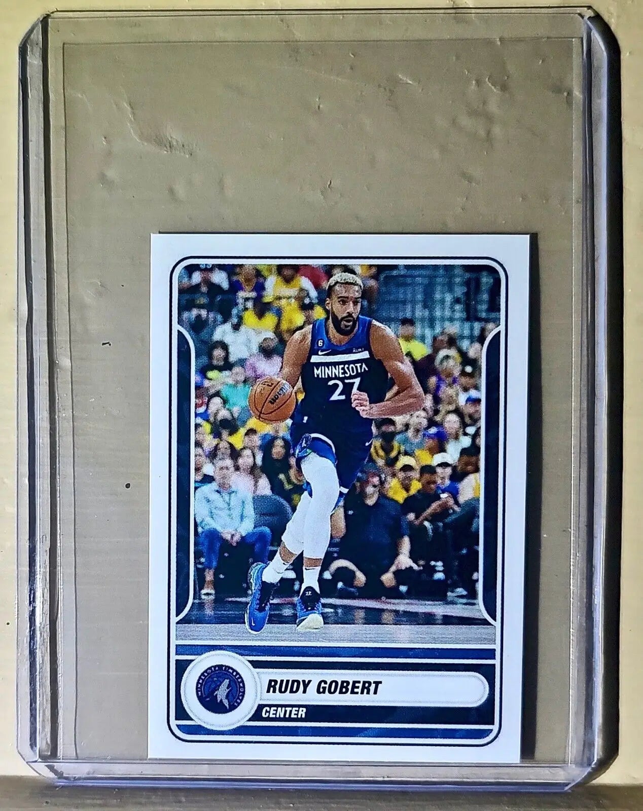 2023-24 Rudy Gobert Panini NBA Basketball #391 Sticker Minnesota Timberwolves - Basketball Card Single