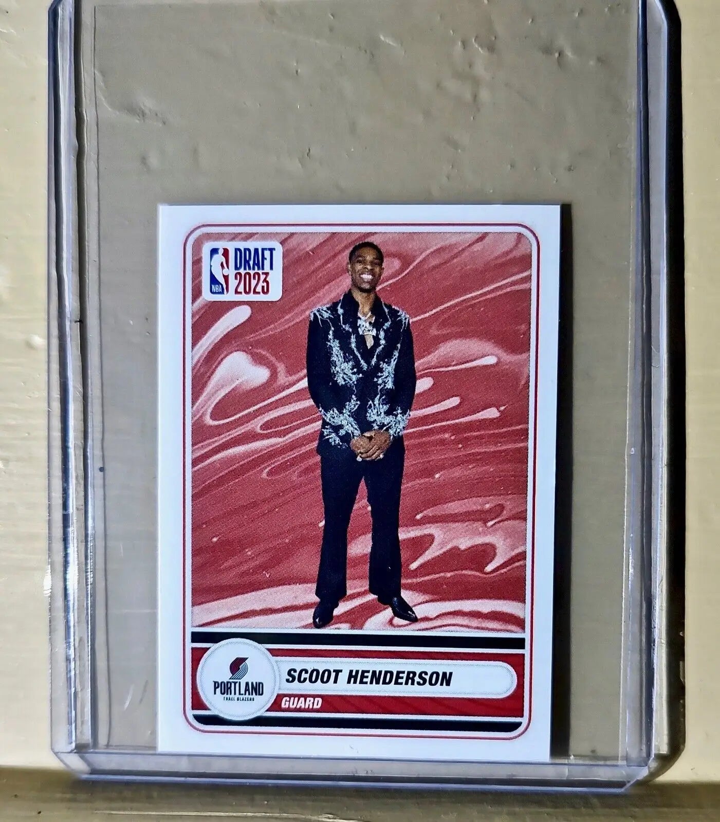 2023-24 Scoot Henderson Panini NBA Draft Rookie Basketball #81 Sticker - Basketball Card Single