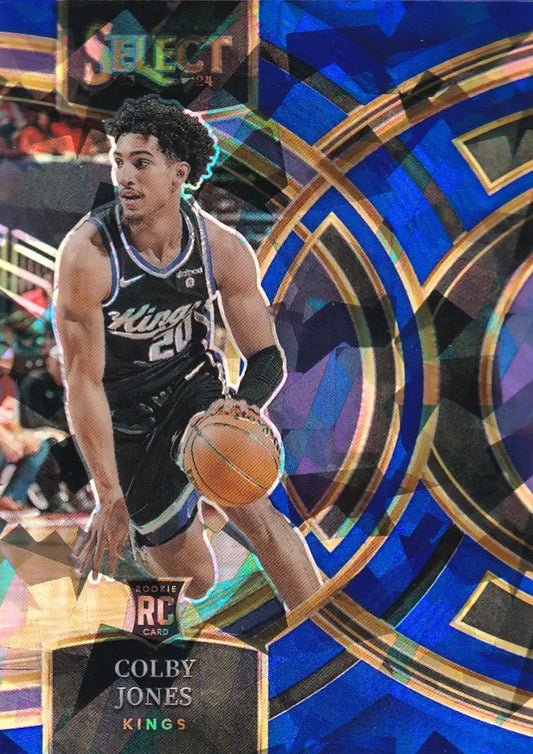 2023-24 SELECT #132 COLBY JONES CRACKED ICE- SACRAMENTO KINGS - Basketball Card Single