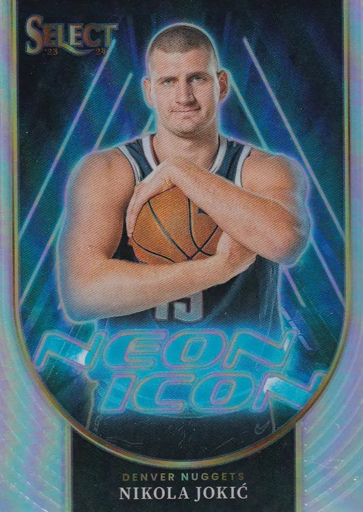 2023-24 SELECT #23 NIKOLA JOKIC NEON ICON REFRACTOR- DENVER NUGGETS