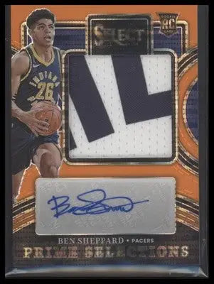 2023-24 Select #PS-SHP Ben Sheppard Prime Select Sigs Orange Pulsar FOTL #/30 - Basketball Card Single