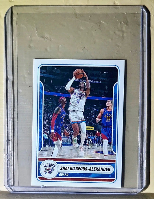 2023-24 Shai Gilgeous-Alexander Panini NBA Basketball #415 Sticker Thunder - Basketball Card Single