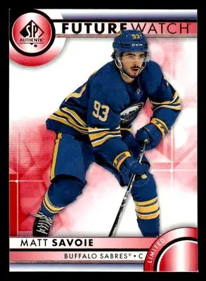 2023-24 SP Authentic #159 Matt Savoie Limited Red - Hockey Card Single