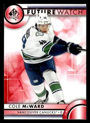 2023-24 SP Authentic #167 Cole McWard Limited Red - Hockey Card Single