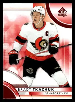 2023-24 SP Authentic #31 Brady Tkachuk Limited Red - Hockey Card Single