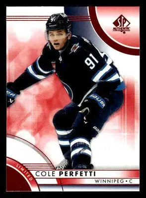 2023-24 SP Authentic #63 Cole Perfetti Limited Red - Hockey Card Single