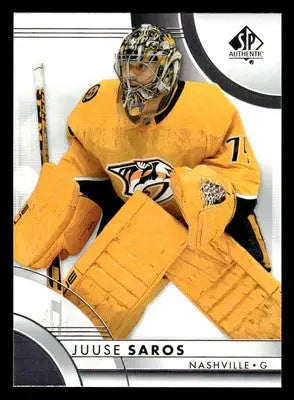 2023-24 SP Authentic #70 Juuse Saros - Hockey Card Single