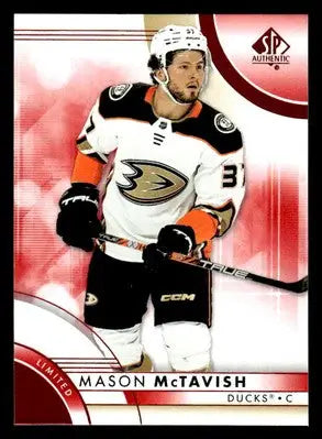 2023-24 SP Authentic #81 Mason McTavish Limited Red - Hockey Card Single
