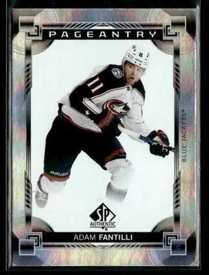 2023-24 SP Authentic Adam Fantilli #P-62 Pageantry Columbus Blue Jackets - Hockey Card Single