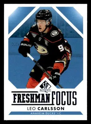 2023-24 SP Authentic #FF-2 Leo Carlsson Freshman Focus Blue - Hockey Card Single